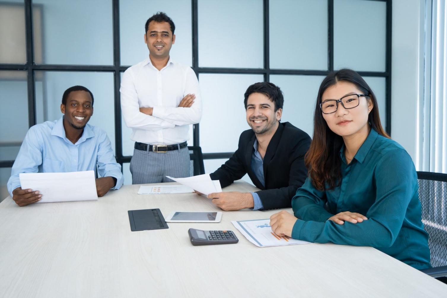 Modern Australian business office with collaborative workspace design